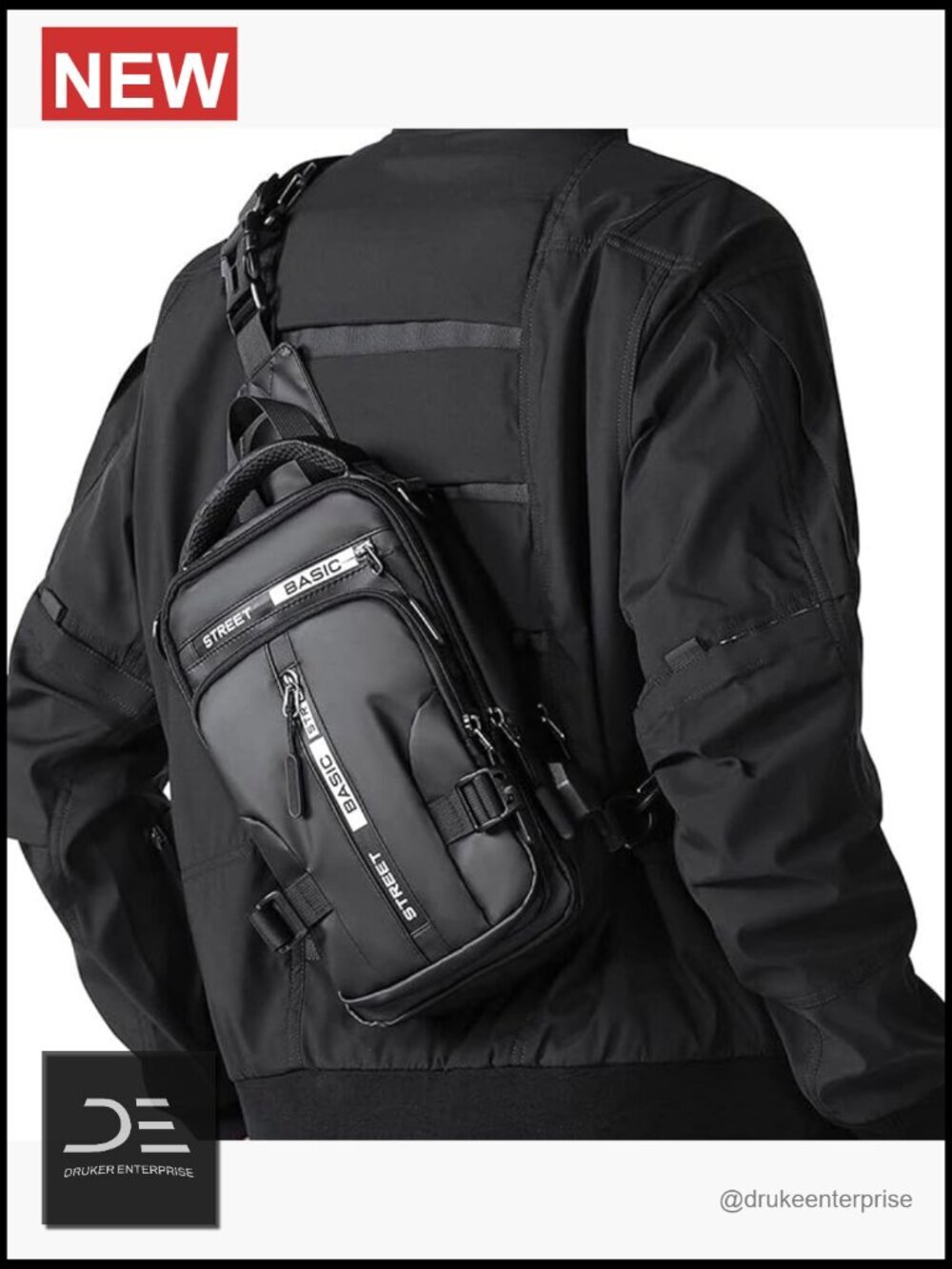 Anti Theft Sling Crossbody Backpack Shoulder Bag Lightweight One Strap